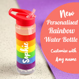 Personalised Rainbow bottle-  Gay Pride LGBTQ+ Bottle with a name