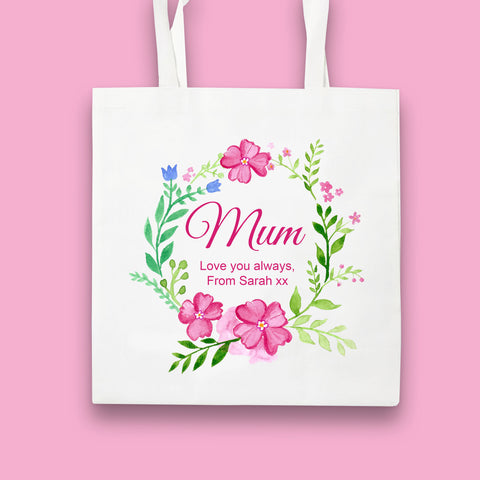 Personalised Blossom Collection Tote Bag