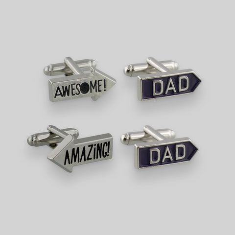 Awesome/Amazing Dad Cufflinks