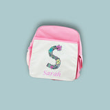Personalised Floral Alphabet BackPack