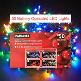 Christmas Light 50 LED Multi coloured Battery operated lights