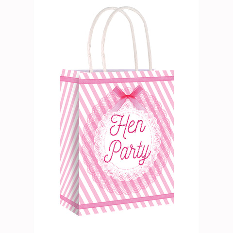 Hen Party Vintage Scroll Design Paper Bags With Handles