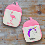 Personalised Flamingo/Unicorn Lunch Bag