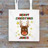 Personalised Christmas Tote Bag