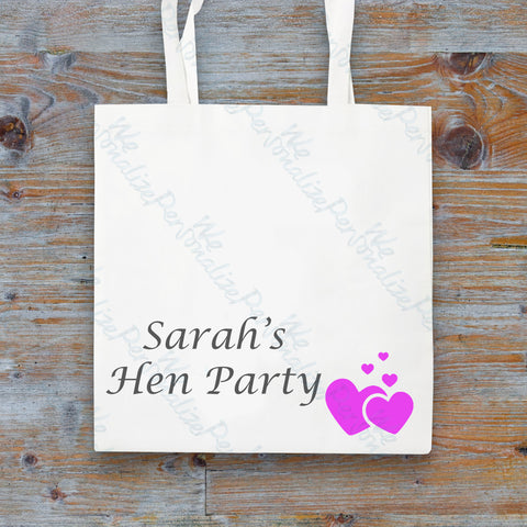 Personalised Hen Party Tote Bag