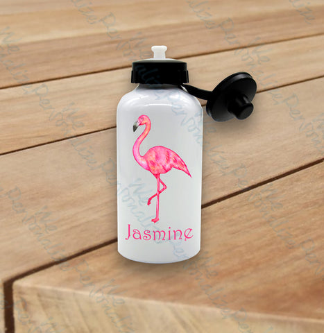 Personalised Flamingo Water Bottle