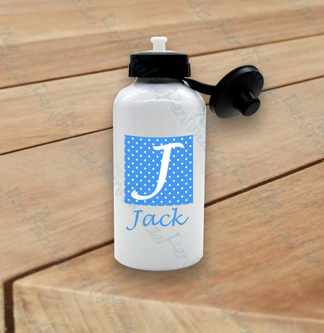 Personalised Polka Dot Water Bottle