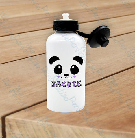 Personalised Kawaii Panda Water Bottle
