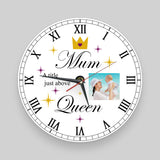 'Mum, a title just above Queen' Personalised Clock