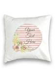Floral Stripe Collection Cushion Cover