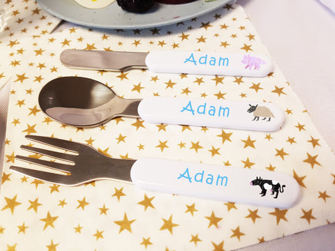 Children's Flatware Personalized Cutlery for Kids Gift for