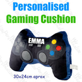 PERSONALISED Gamer Cushion Kids 3D Game Controller Novelty Room Decor Gift