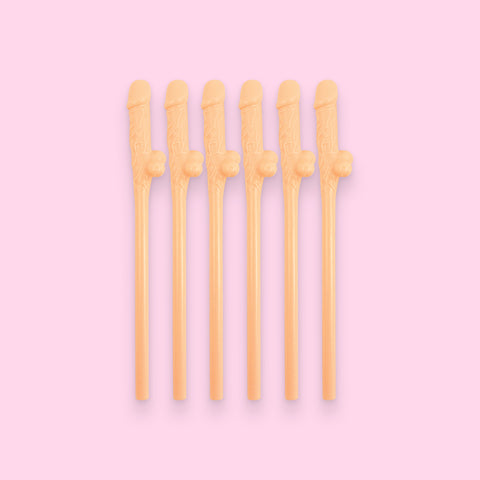 Natural Willy Straws (pack of six straws)