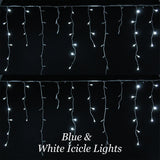 180 LED Decor ICICLE Lights Blue & white