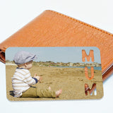 Personalised Sentimental Keepsake For MUM Metal Wallet Card