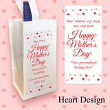 Personalised Wine Bottle Bag for Mother's Day