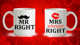 Set of 2 Mr/Mrs Mugs