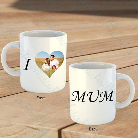 Personalised 'I Love Mum' Mug