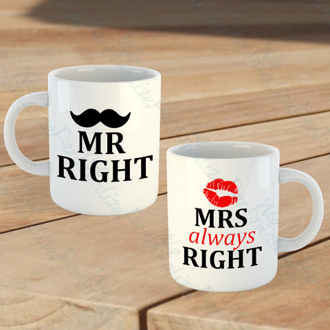 Set of 2 Mr/Mrs Mugs