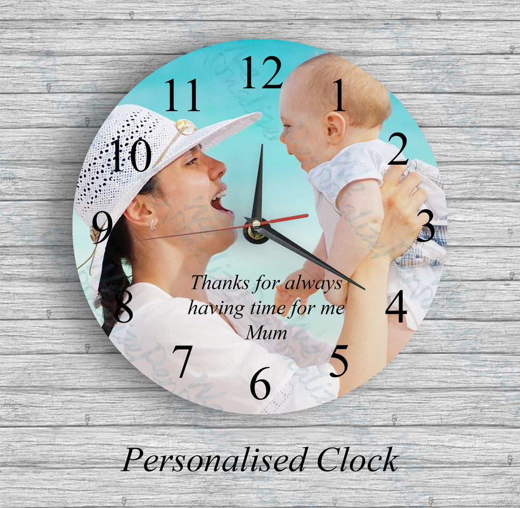 Personalised Clock with Numbers – WePersonalize