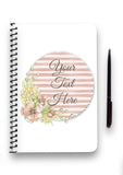 Floral Stripe Collection Notebook