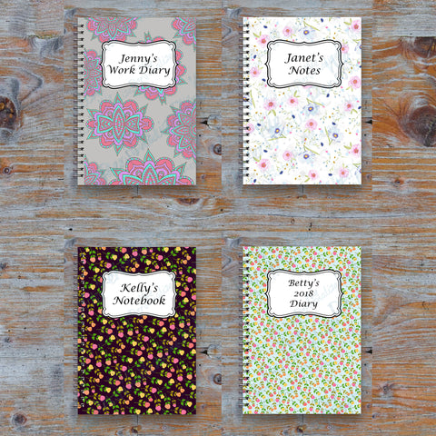 Personalised Patterned Notebook