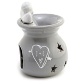 Personalised Custom Oil Wax Melt Burner - Cherub Valentines Romantic Design