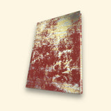 Red and Gold Sari Handmade Paper Journal