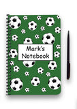 Personalised Football Patterned Notebook