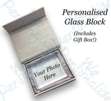 Personalised Glass Block