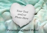 Personalised Heart Shape Cushion Cover
