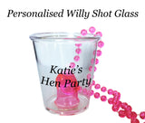 Personalised Willy Shot Glass