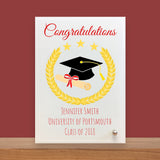 Personalised Congratulations Glass Plaque