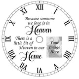 Personalised Clock with Roman Numerals, 5 different designs