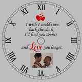 Personalised Clock with Roman Numerals, 5 different designs