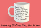 Funny Sibling Mug