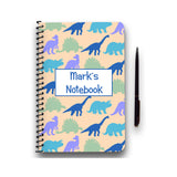 Personalised Dinosaur Patterned Notebook