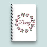Rose Wreath Collection Notebook