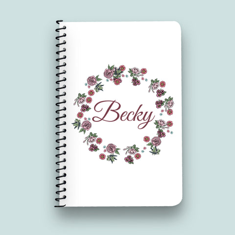 Rose Wreath Collection Notebook